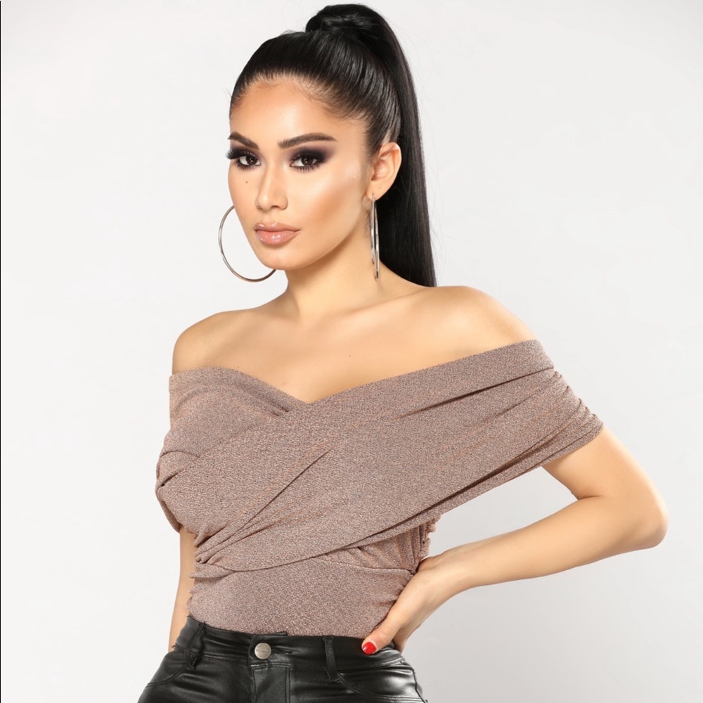 Rose gold body suit